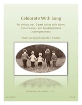 Celebrate With Song Unison/Two-Part choral sheet music cover